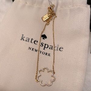 Kate Spade scrunched scallops bracelet gold/clear
